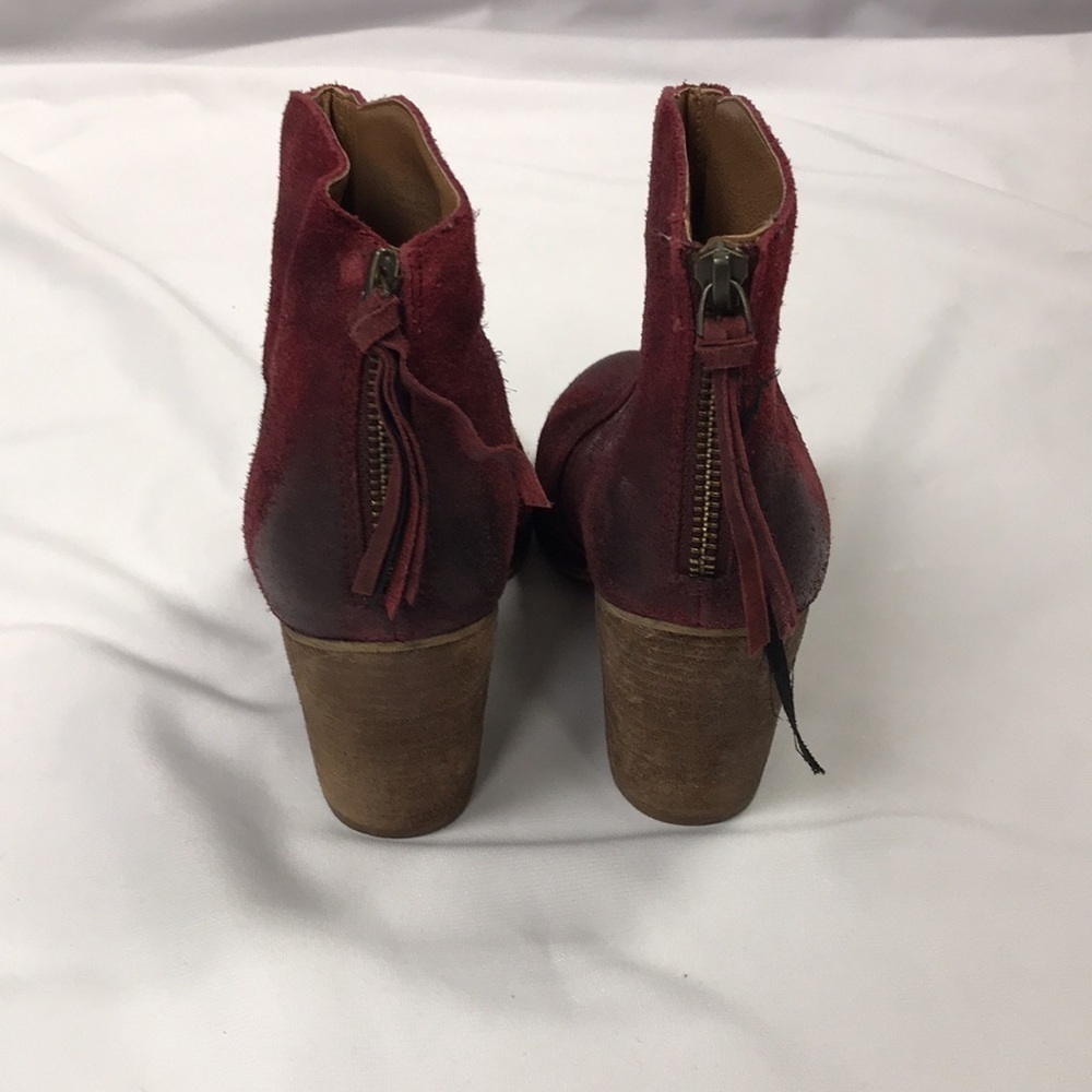 BP Burgundy heeled booties - Picture 3 of 4